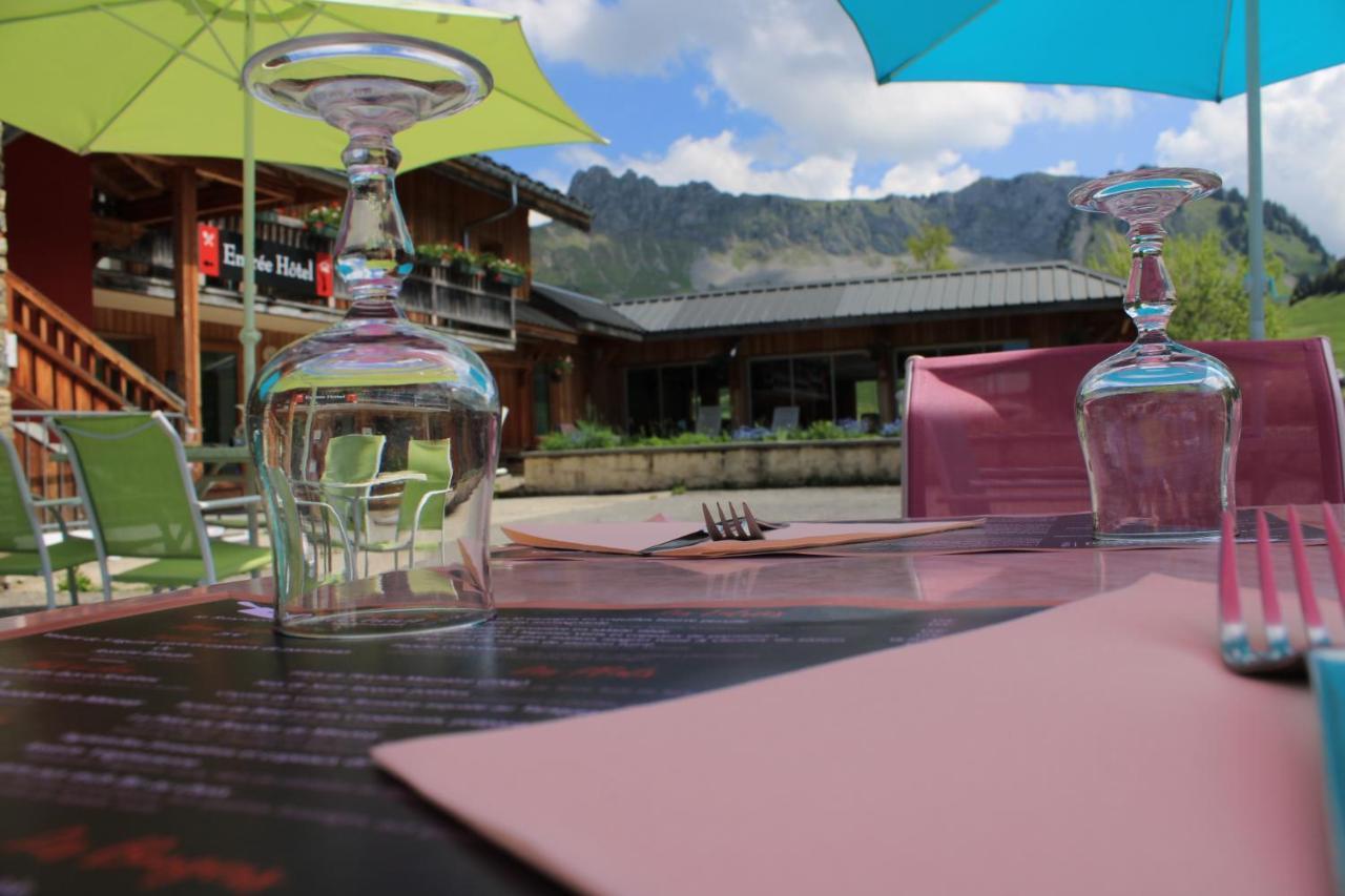 Chalet Hotel Vaccapark Praz de Lys Exteriör bild