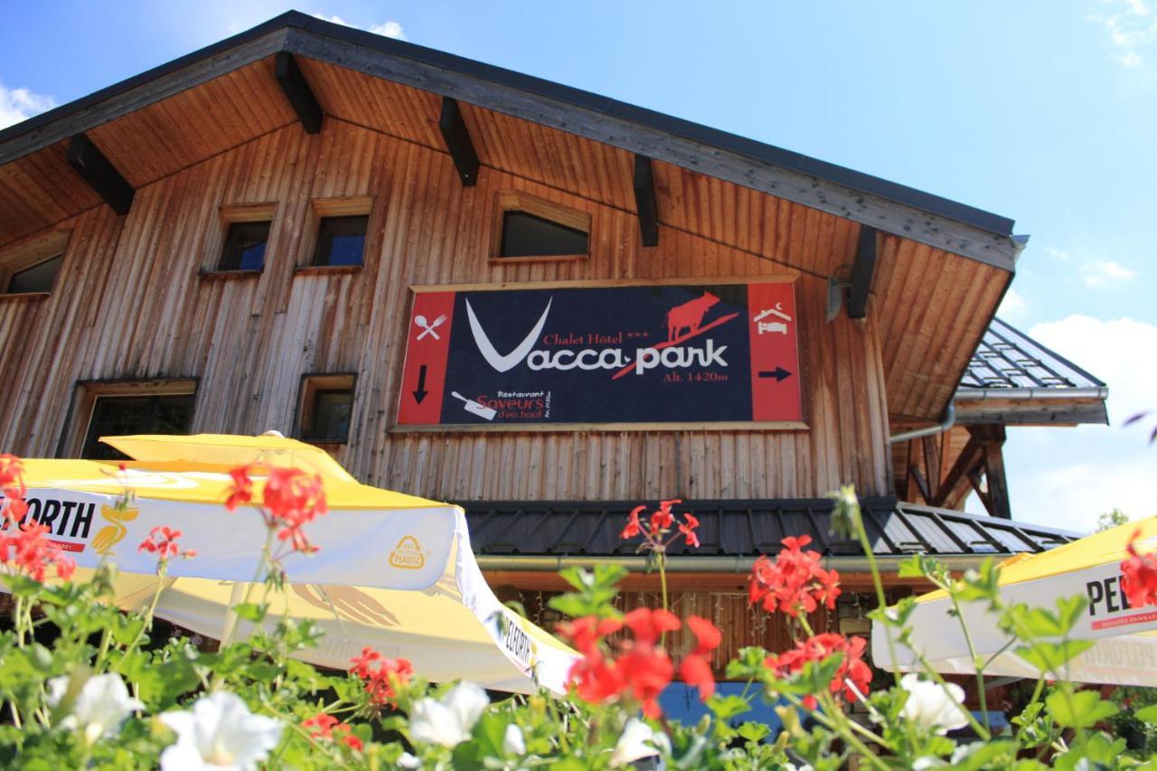 Chalet Hotel Vaccapark Praz de Lys Exteriör bild