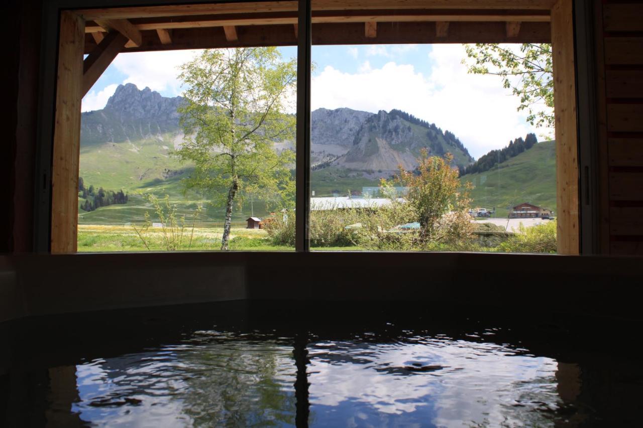 Chalet Hotel Vaccapark Praz de Lys Exteriör bild
